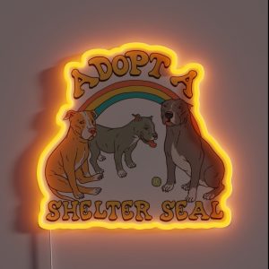 Adopt A Shelter Seal RGB Neon Sign