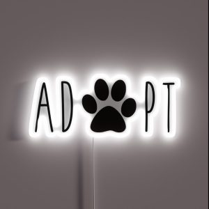 Adopt Dogs RGB Neon Sign