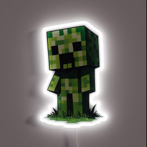 Adorable Minecraft Creeper RGB Neon Sign Adorable Minecraft Creeper RGB Neon Sign