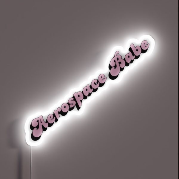 Aerospace Babe RGB Neon Sign