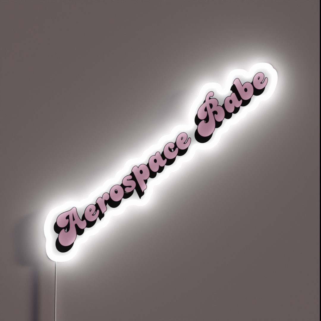 Aerospace Babe RGB Neon Sign Aerospace Babe RGB Neon Sign