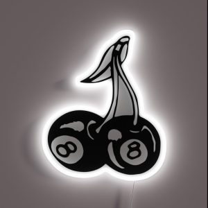 Aesthetic 8 Ball Cherries RGB Neon Sign
