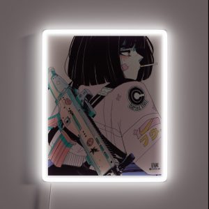 Aesthetic Anime Manga Girl RGB Neon Sign