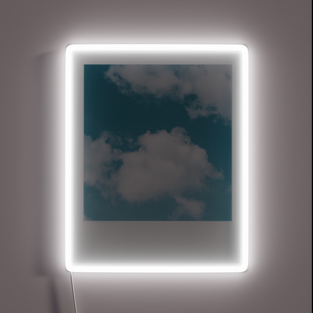 Aesthetic Cloud Polariod RGB Neon Sign Aesthetic Cloud Polariod RGB Neon Sign