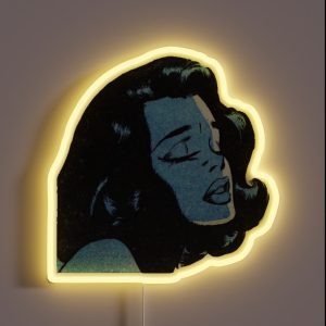 Aesthetic Comic Girl RGB Neon Sign