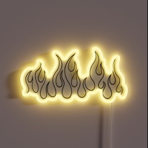 Aesthetic Flames RGB Neon Sign Aesthetic Flames RGB Neon Sign