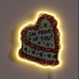 Aesthetic Proud Of You Cake RGB Neon Sign Aesthetic Proud Of You Cake RGB Neon Sign