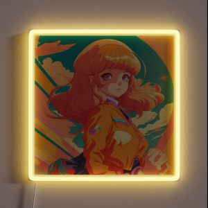 Aesthetic Retro 70s Anime Girl RGB Neon Sign Aesthetic Retro 70s Anime Girl RGB Neon Sign