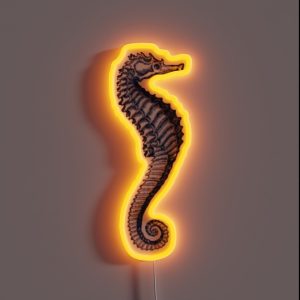 Aesthetic Seahorse RGB Neon Sign Aesthetic Seahorse RGB Neon Sign