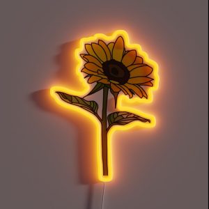 Aesthetic Sunflower RGB Neon Sign