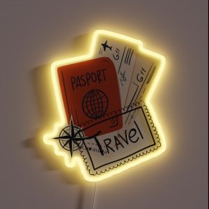 Aesthetic Travel RGB Neon Sign
