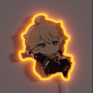 Aether Genshin Impact Chibi RGB Neon Sign Aether Genshin Impact Chibi RGB Neon Sign