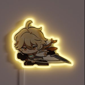 Aether Genshin Impact Chibi RGB Neon Sign Aether Genshin Impact Chibi RGB Neon Sign