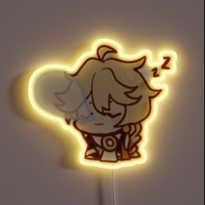 Aether Genshin Impact Chibi RGB Neon Sign Aether Genshin Impact Chibi RGB Neon Sign