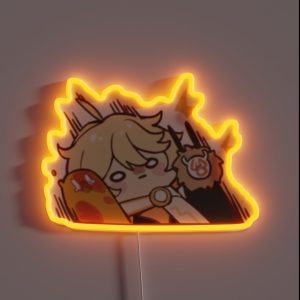 Aether Genshin Impact Chibi RGB Neon Sign Aether Genshin Impact Chibi RGB Neon Sign