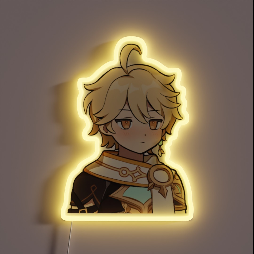 Aether Genshin Impact Chibi RGB Neon Sign Aether Genshin Impact Chibi RGB Neon Sign