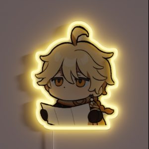 Aether Genshin Impact Chibi RGB Neon Sign Aether Genshin Impact Chibi RGB Neon Sign