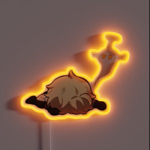Aether Genshin Impact Chibi RGB Neon Sign Aether Genshin Impact Chibi RGB Neon Sign
