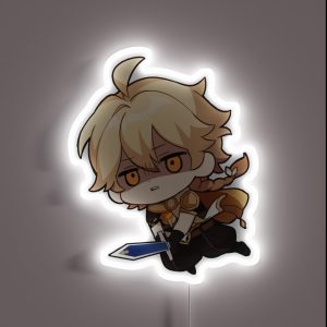 Aether Genshin Impact Chibi RGB Neon Sign Aether Genshin Impact Chibi RGB Neon Sign