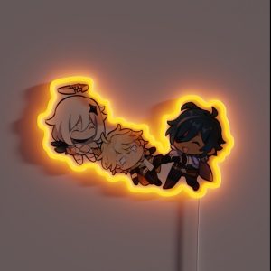 Aether Genshin Impact Chibi RGB Neon Sign Aether Genshin Impact Chibi RGB Neon Sign