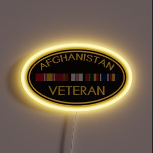 Afghanistan Veteran RGB Neon Sign