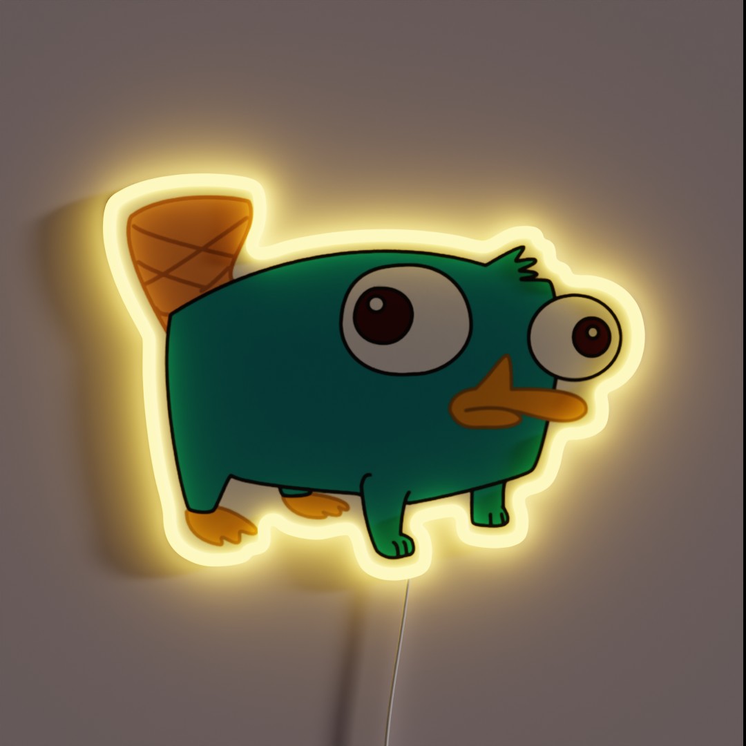 Agente Pperry The Platypus RGB Neon Sign Agente Pperry The Platypus RGB Neon Sign