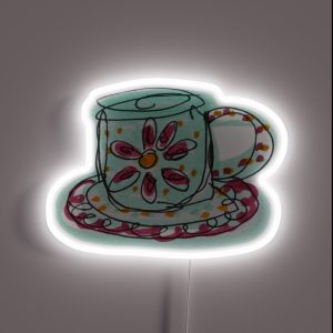 Agua Flower Mug RGB Neon Sign Agua Flower Mug RGB Neon Sign