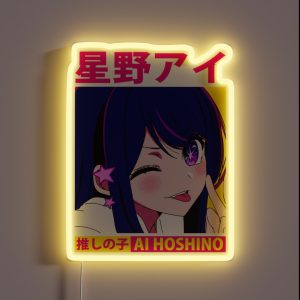 Ai Hoshino Oshi Wink RGB Neon Sign Ai Hoshino Oshi Wink RGB Neon Sign