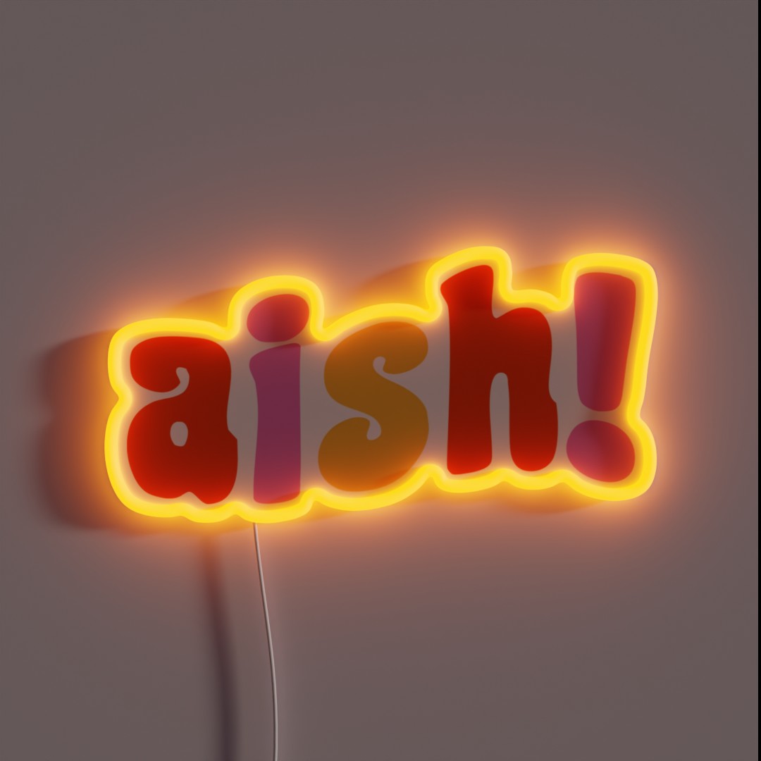Aish Kdrama RGB Neon Sign Aish Kdrama RGB Neon Sign