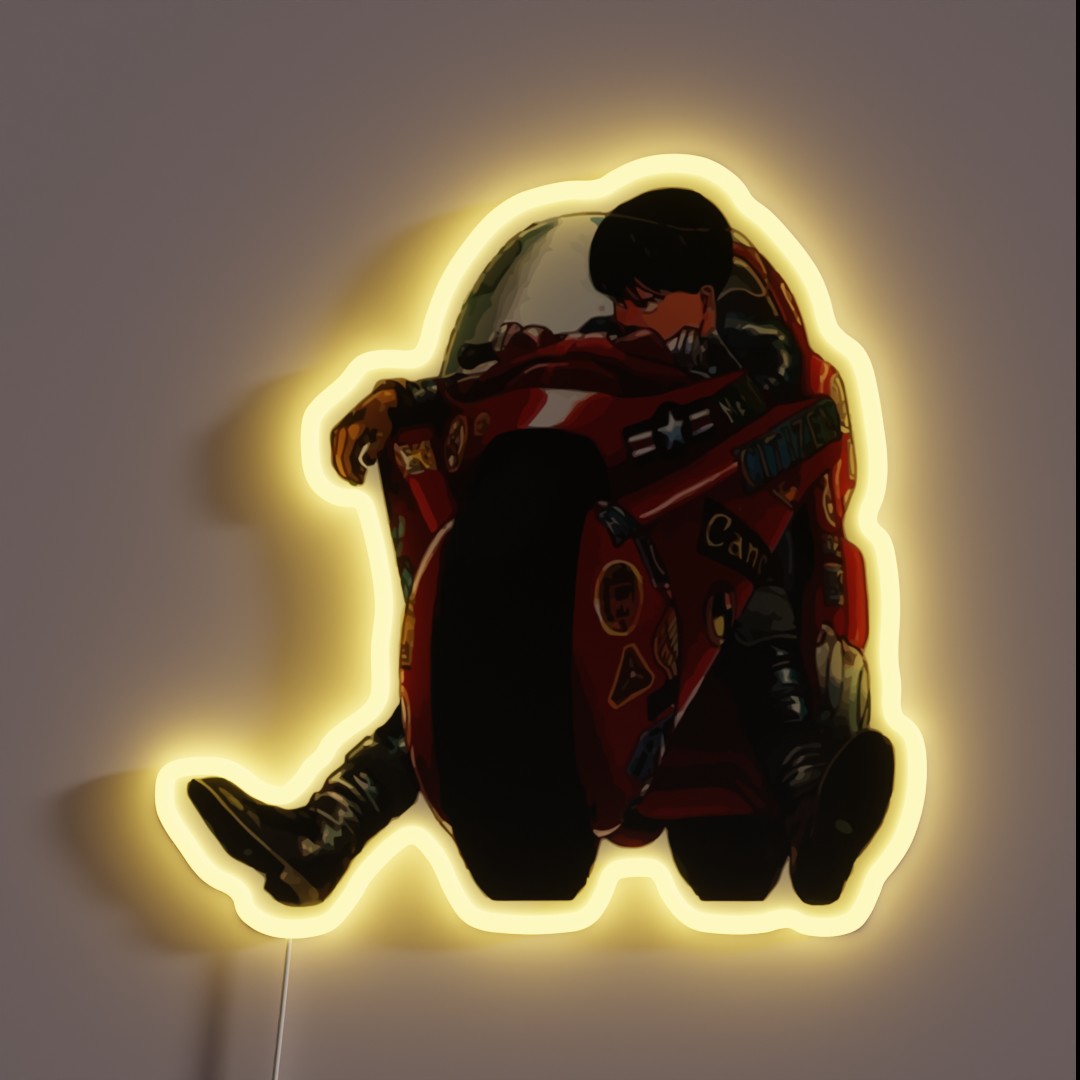 Akira Biker RGB Neon Sign Akira Biker RGB Neon Sign