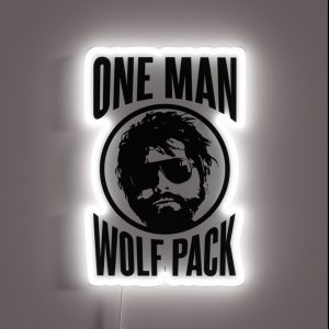 Alan The One Man Wolf Pack RGB Neon Sign