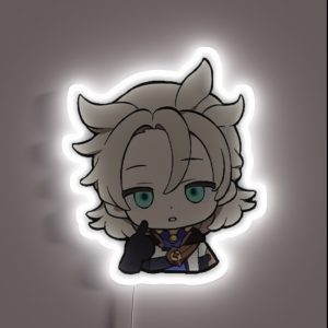 Albedo Genshin Impact Chibi RGB Neon Sign