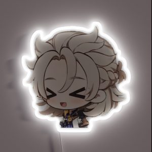 Albedo Genshin Impact Chibi RGB Neon Sign