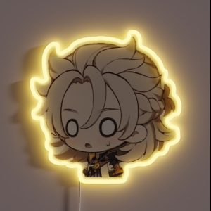 Albedo Genshin Impact Chibi RGB Neon Sign