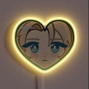 Albedo Genshin Impact Heart RGB Neon Sign