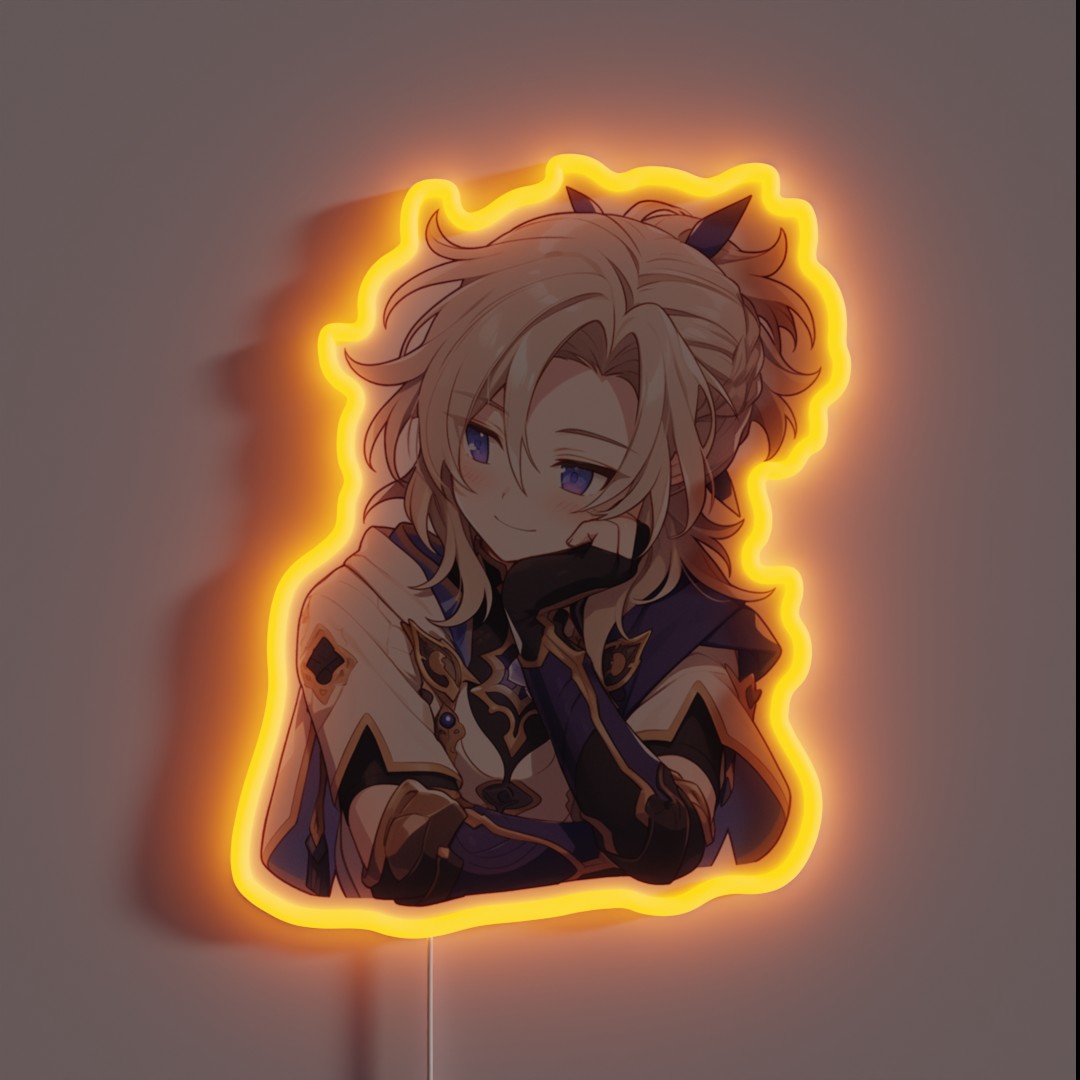 Albedo Genshin Impact RGB Neon Sign Albedo Genshin Impact RGB Neon Sign