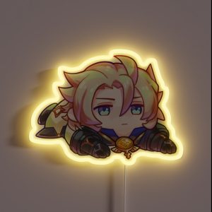 Albedo Mochi Genshin Impact RGB Neon Sign