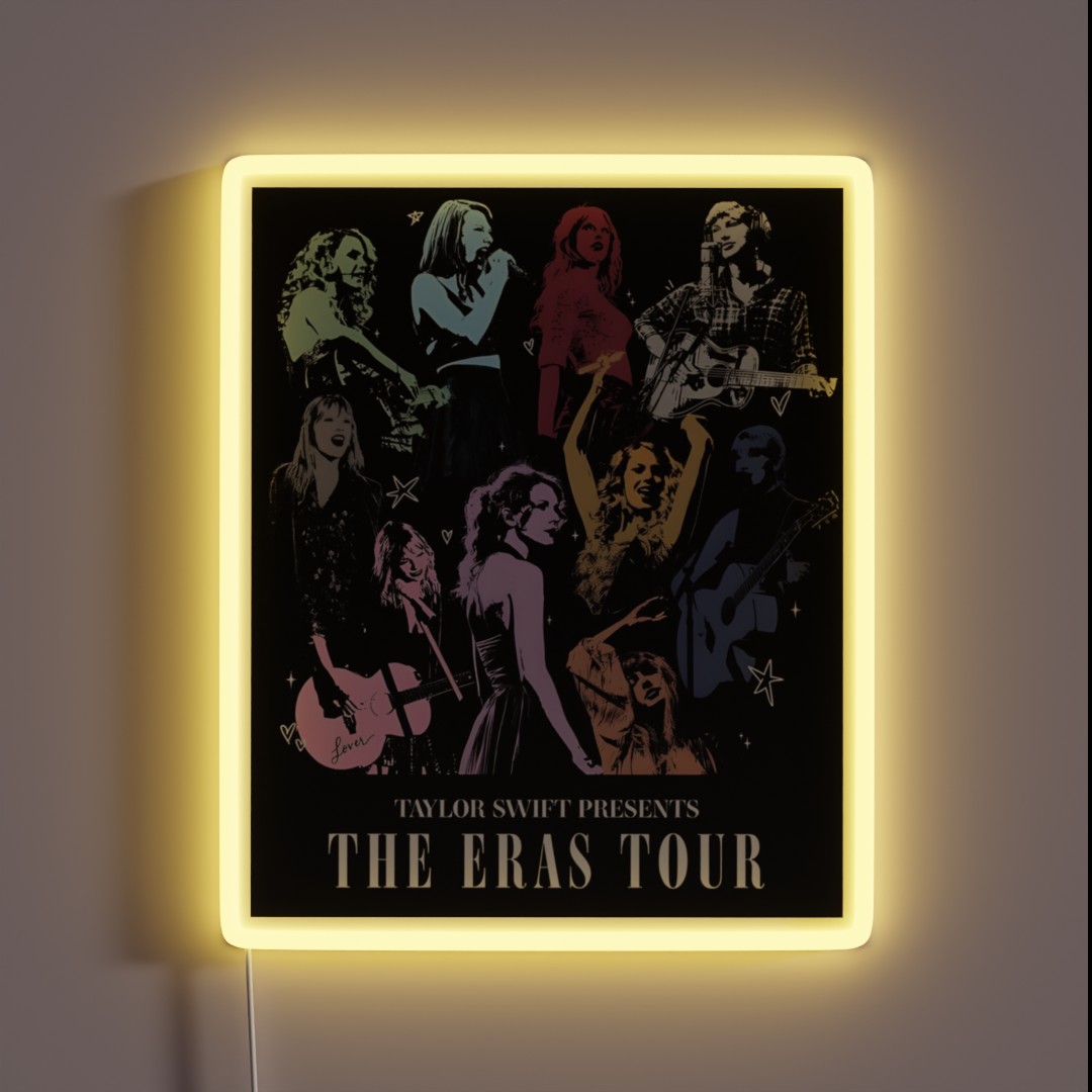 Album Eras Tour Taylor Swift RGB Neon Sign Album Eras Tour Taylor Swift RGB Neon Sign