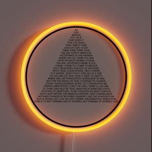 Alcoholics Anonymous Symbol In Slogans A A RGB Neon Sign