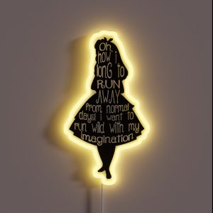 Alice In Wonderland Quote RGB Neon Sign
