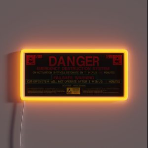 ALIEN 1979 Nostromo Self Destruct Sequence RGB Neon Sign