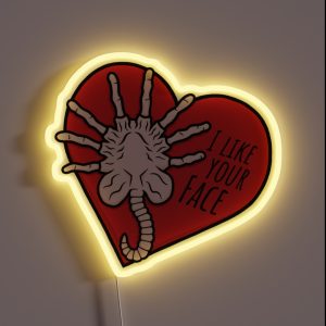 Alien Facehugger I Like Your Face RGB Neon Sign Alien Facehugger I Like Your Face RGB Neon Sign