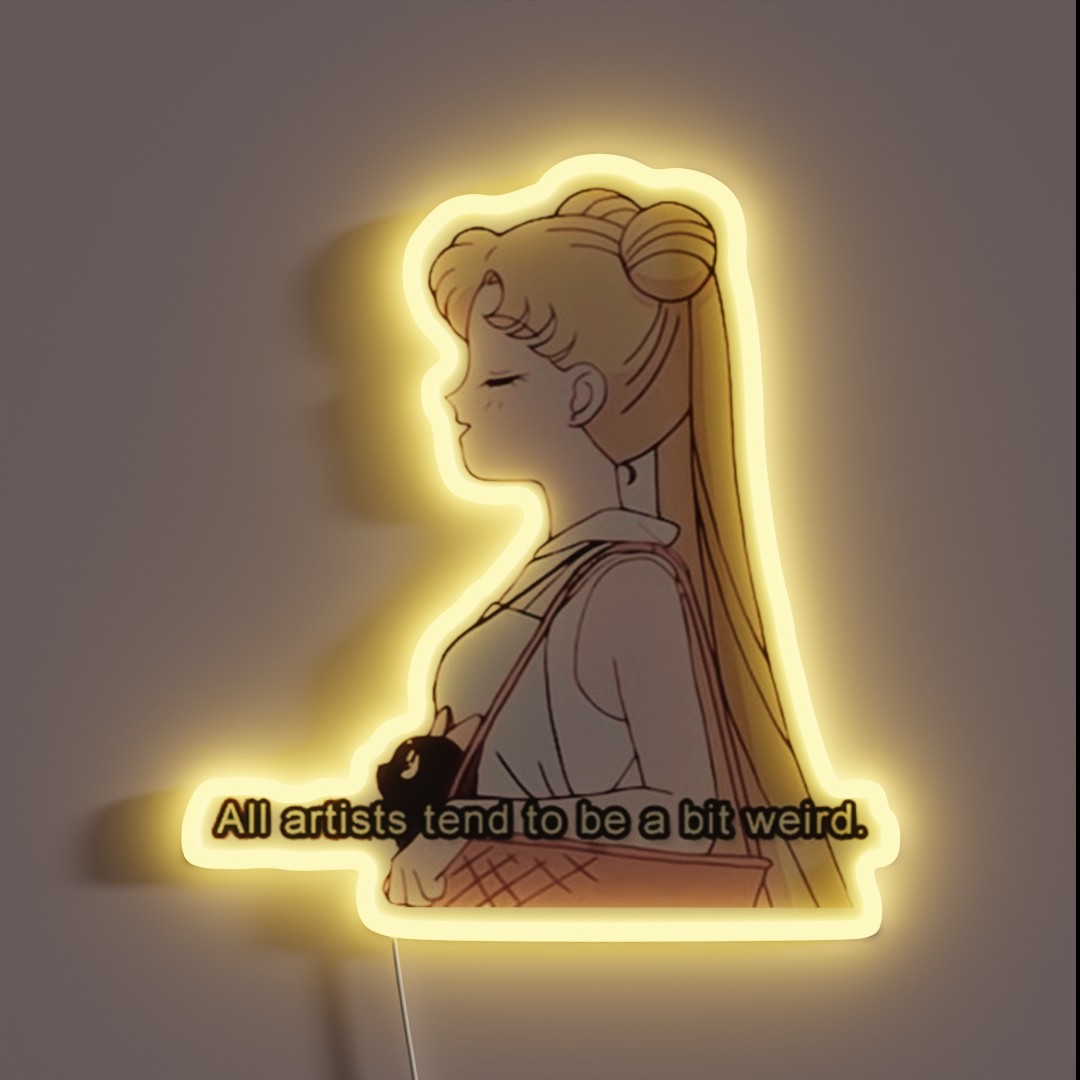 All Artists Tend To Be A Bit Weird RGB Neon Sign All Artists Tend To Be A Bit Weird RGB Neon Sign