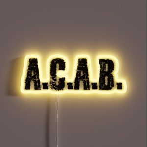 All Cops Are Bastards Quote RGB Neon Sign All Cops Are Bastards Quote RGB Neon Sign