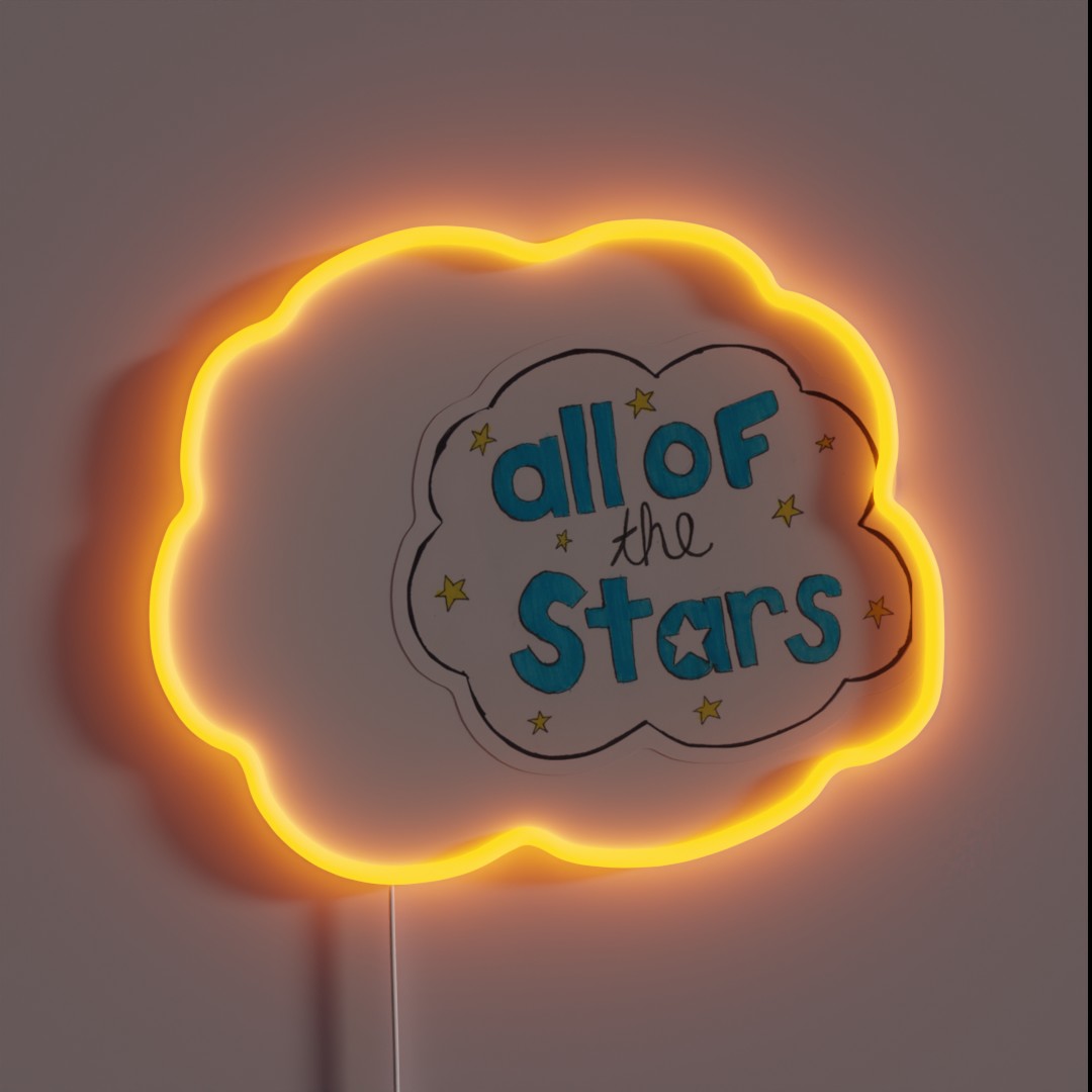 All Of Our Stars RGB Neon Sign All Of Our Stars RGB Neon Sign