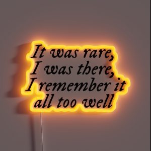 All Too Well Taylor S Version Taylor Lyrics Swift RGB Neon Sign