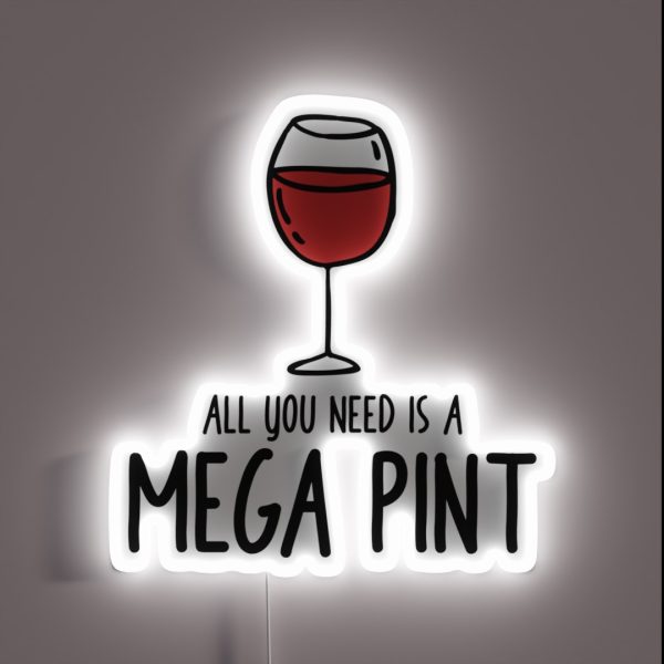 All You Need Is A MEGA PINT RGB Neon Sign