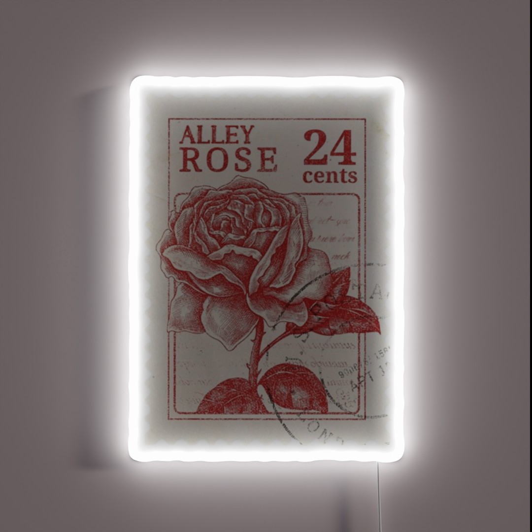 Alley Rose Stamp RGB Neon Sign Alley Rose Stamp RGB Neon Sign