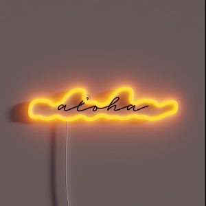 Aloha Cool Design RGB Neon Sign