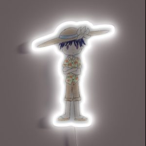 Alola Scaramouche Genshin Impact Hawai Edition RGB Neon Sign